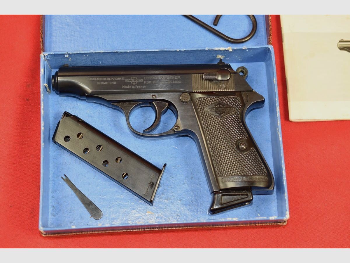 #7517 Walther PP-pistool, Manurhin, kal. 7,65Br., afbeelding 2 van 24