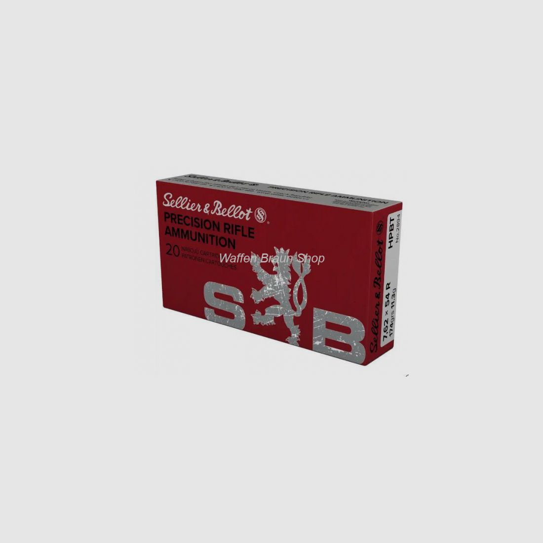 S+B 7,62x54R SMK HPBT 174grs. 20St