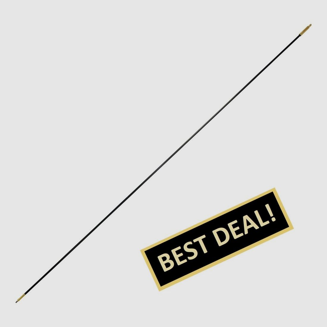 BALLISTOL Carbon Putzstab ohne Griff lang, Wischlange 93 cm, Ø 5 mm, Außengewinde 1/8