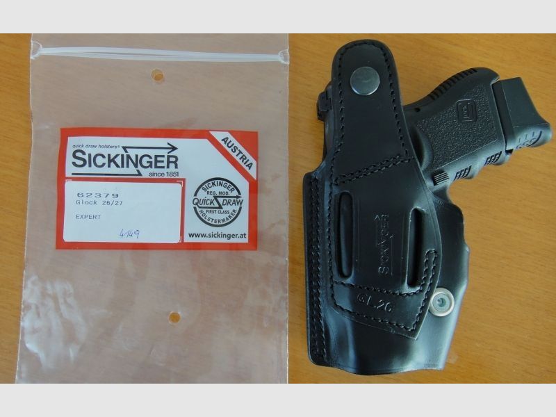 Sickinger Sickinger Holster EXPERT schwarz für SL-Pistole Glock 26/27
