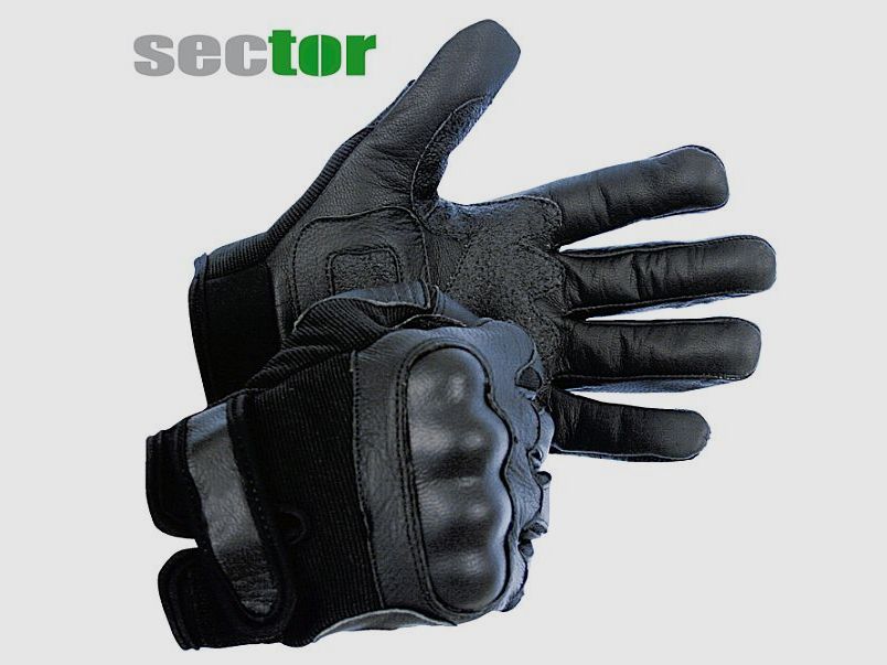 Handschuh mit Protektoren, kunststoffverstärkt Gr. M / 9