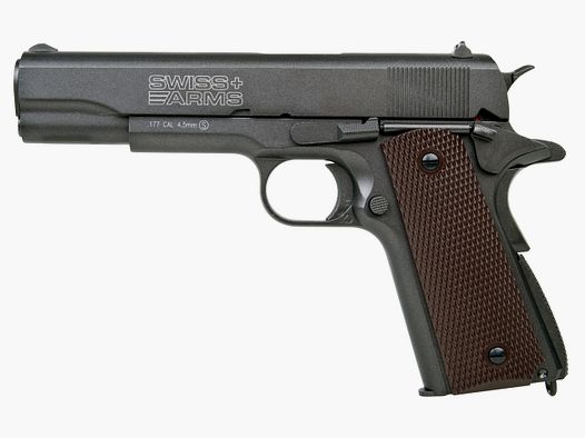 CO2 Pistole Swiss Arms P1911 Blow Back Vollmetall Kaliber 4,5 mm BB (P18)