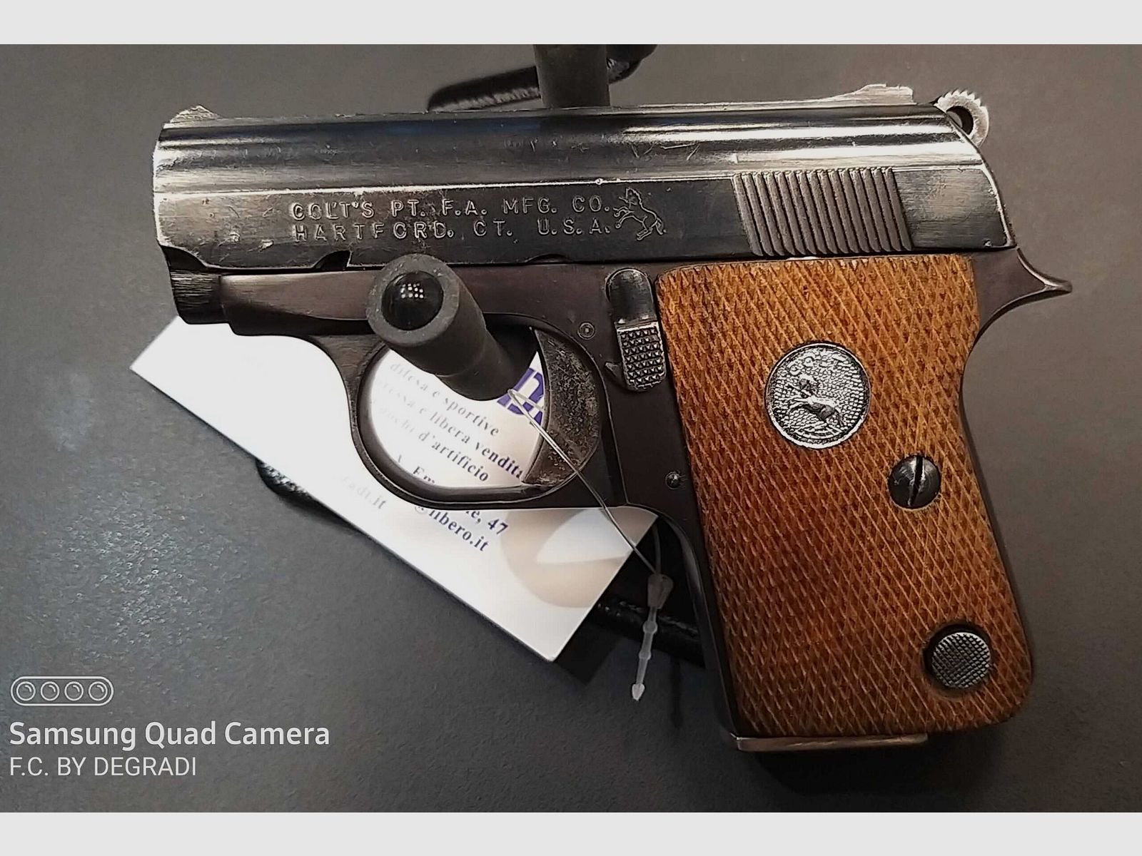 COLT POCKET AUTOMATIC 25 CAL.6.35 BROW., immagine 2 di 3