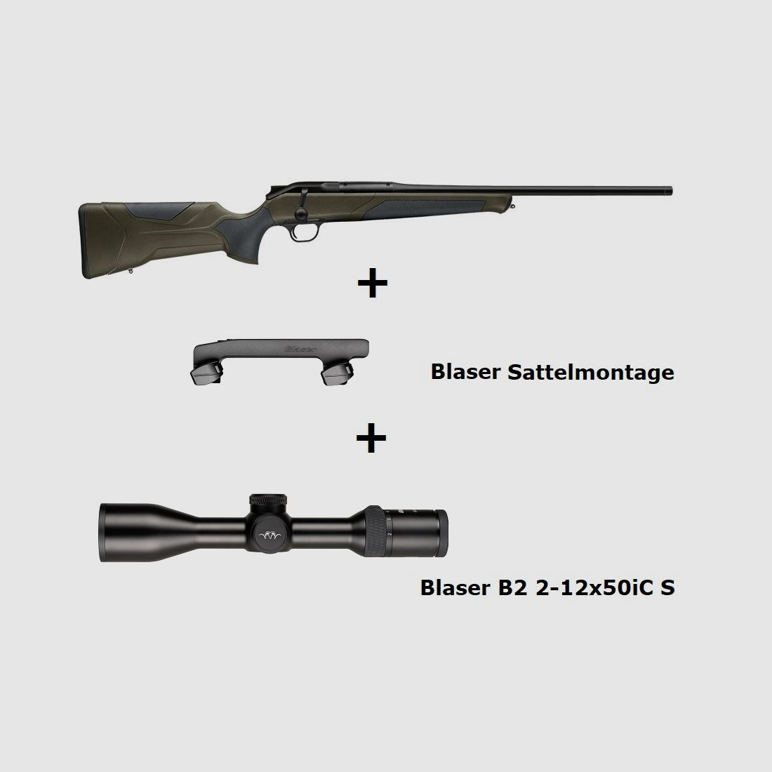 Blaser R8 Professional 2.0 (dark olive) + ... / Komplettpaket