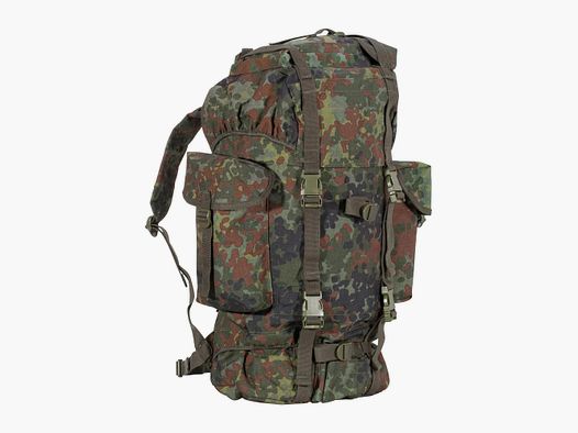 Bundeswehr Original BW Kampfrucksack Flecktarn 65 L gebraucht