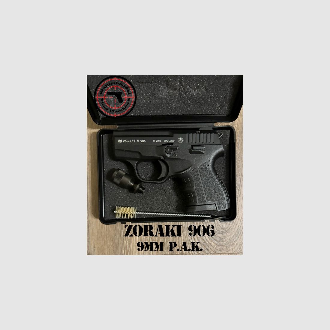 ZORAKI 906 black mit Ersatzmagazin und 50 Schuss Black Mamba 9mm P.A.K.