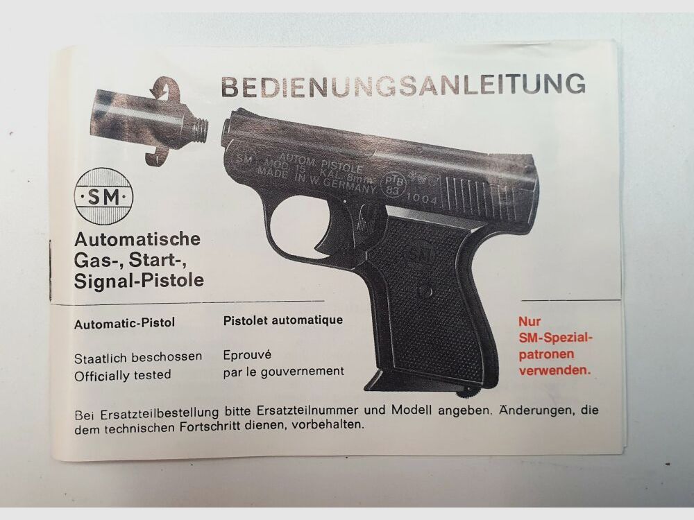 Pistola a gas, avviamento, segnale RÖHNER Model 15 - 8mm Blank