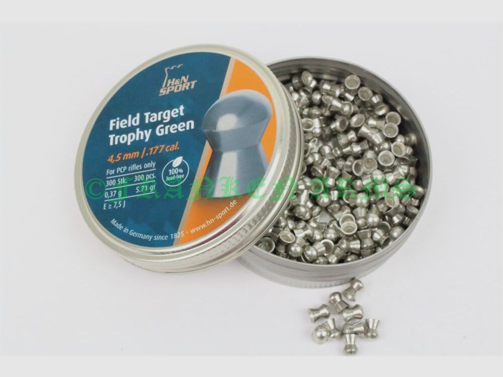 H&N Field Target Trophy Green 4,50mm 300 Stück