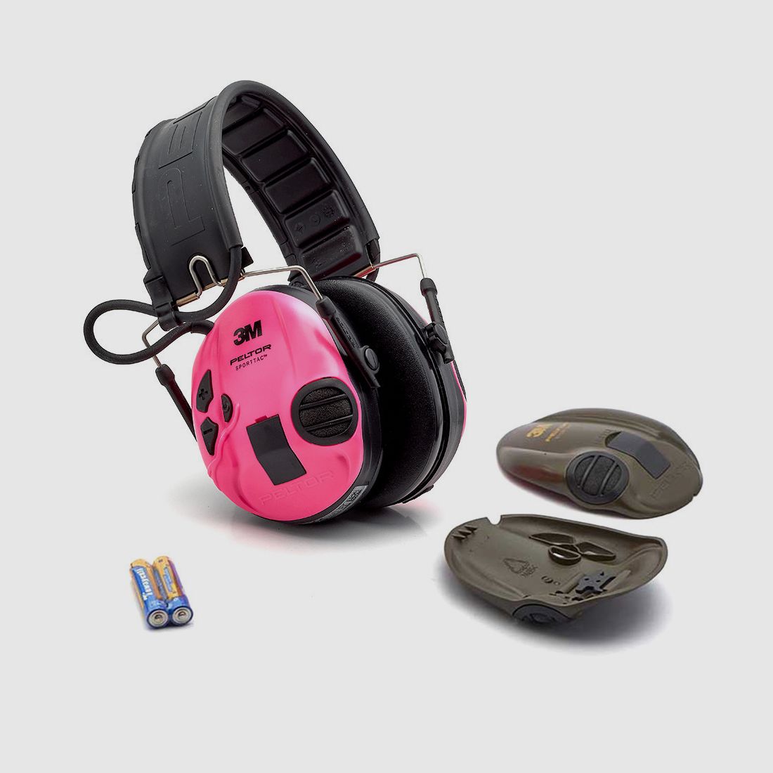 PAQUETE: Protección auditiva 3M™ PELTOR™ SportTac™ MT16H210F478RE + Kit de higiene del oído en gel 3M™ PELTOR™ HY80S-EU Sporttac, imagen 2 de 3