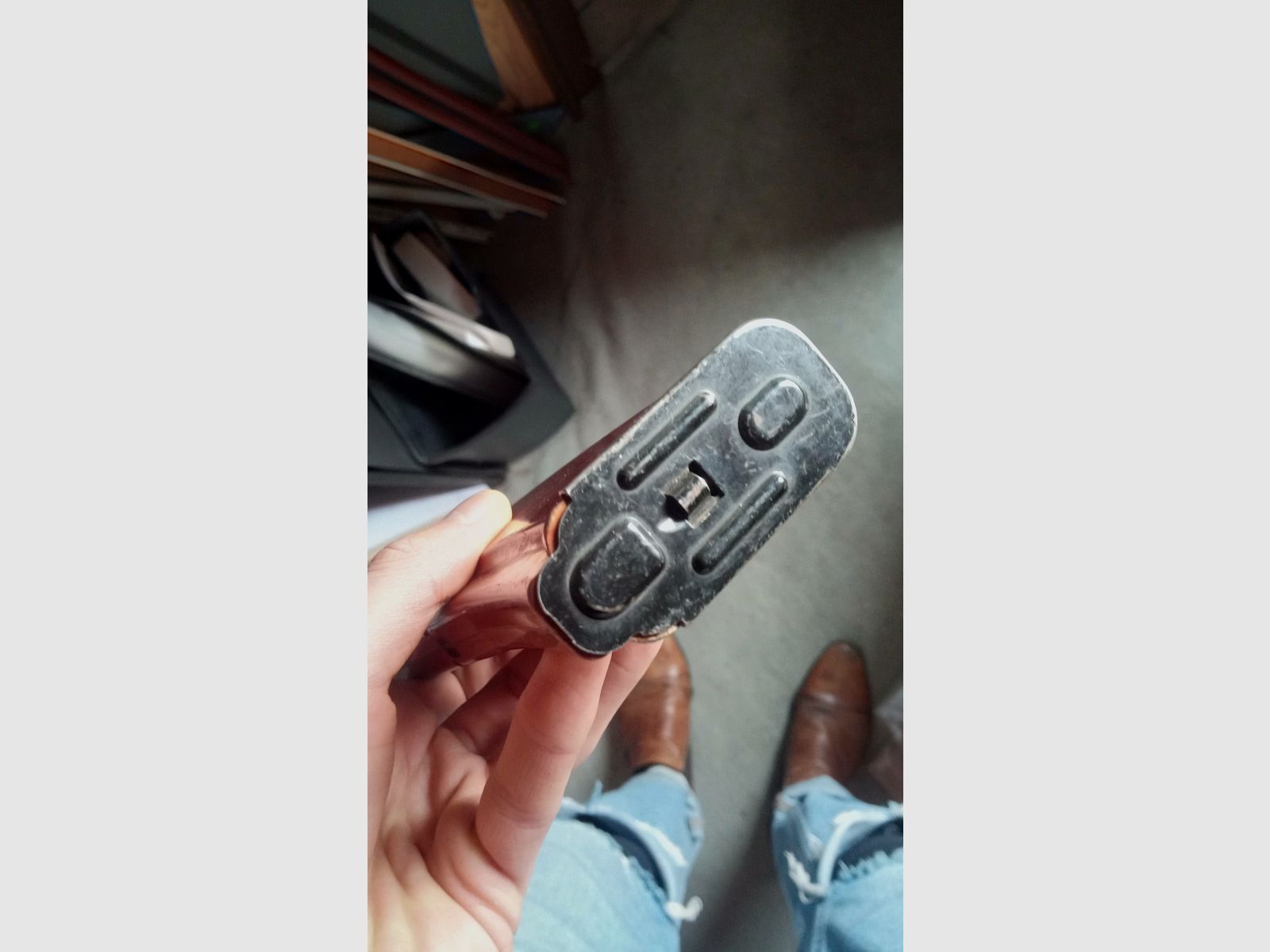 ost-deutsches MPi-74 / AK74 Deko Magazin aus AG4 Glasfaser Bakelit (unbrauchbar/deaktiviert)   // DDR NVA / Yunker