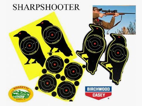 BIRCHWOOD Bersaglio Crow targets a forma di corvo