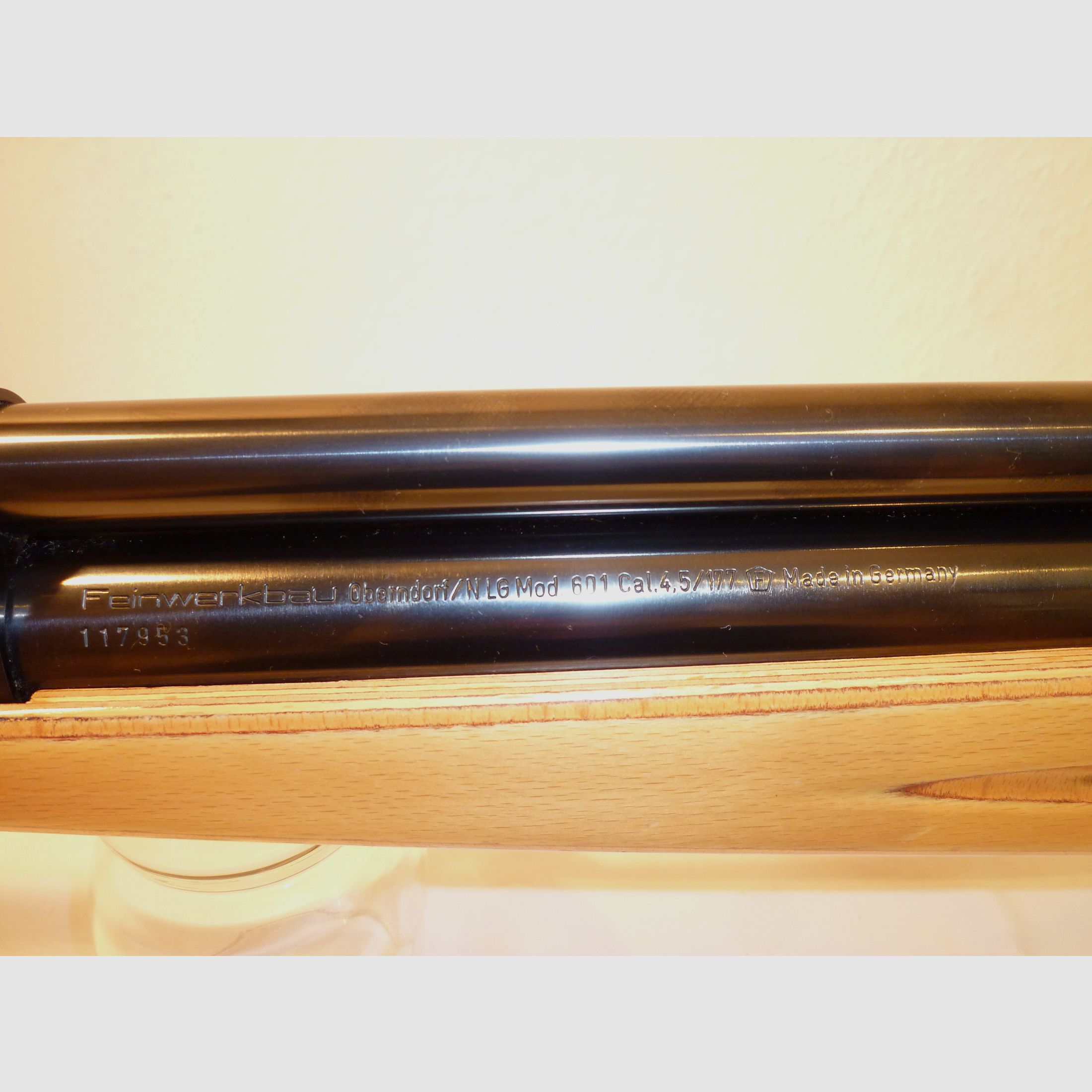 Match air rifle FEINWERKBAU Oberndorf/N 601 right side lever TOP CONDITION !!