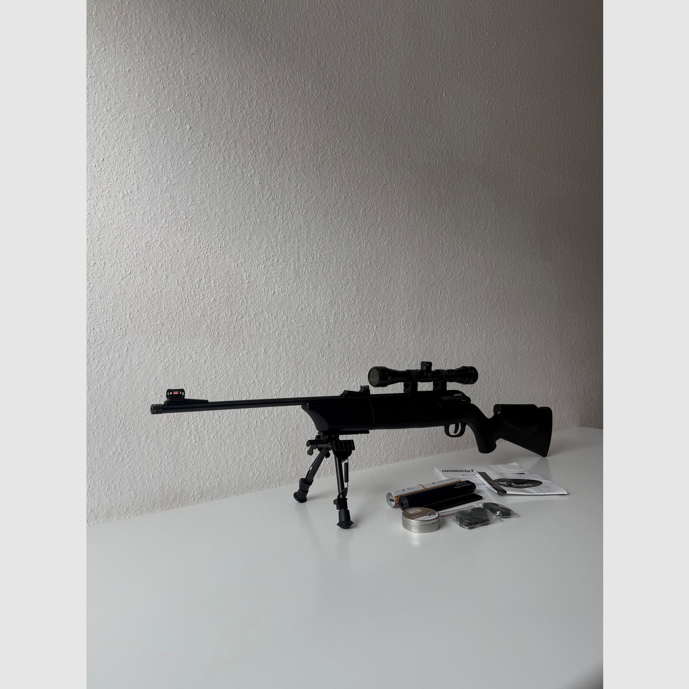 Hämmerli 850 AirMagnum + standaard + richtkijker + demper