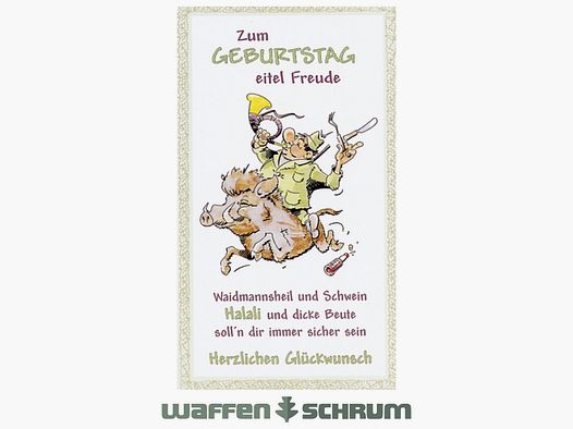 Fritzmann Geburtstags Karte Jagd