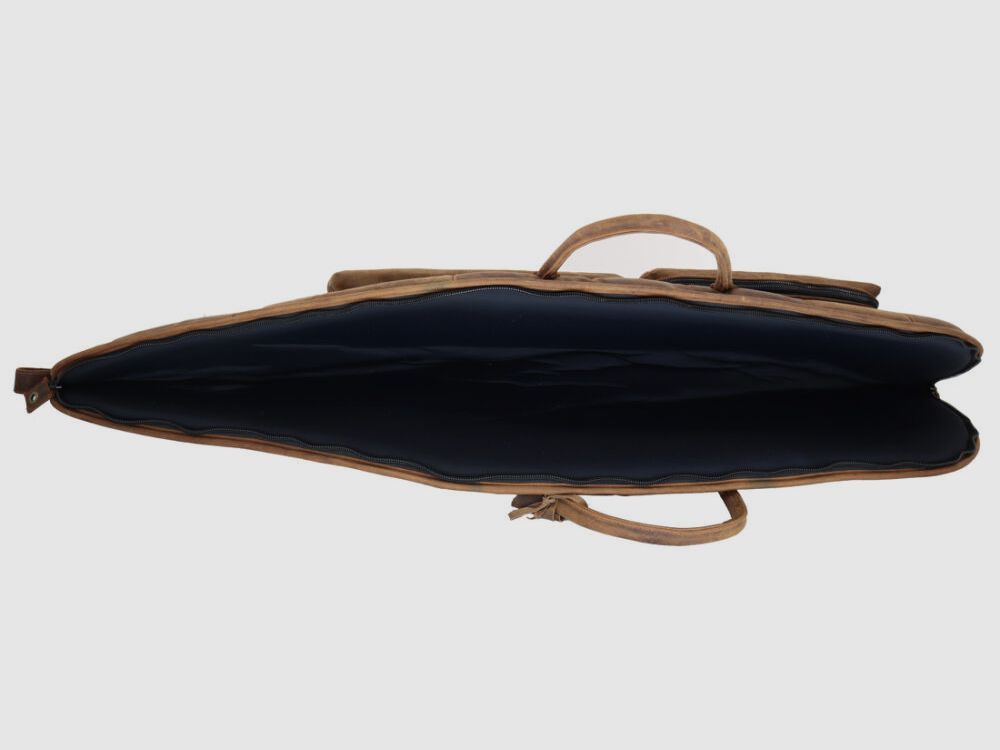 Nobil Hunting Leder Futteral 120cm in braun, handgenäht