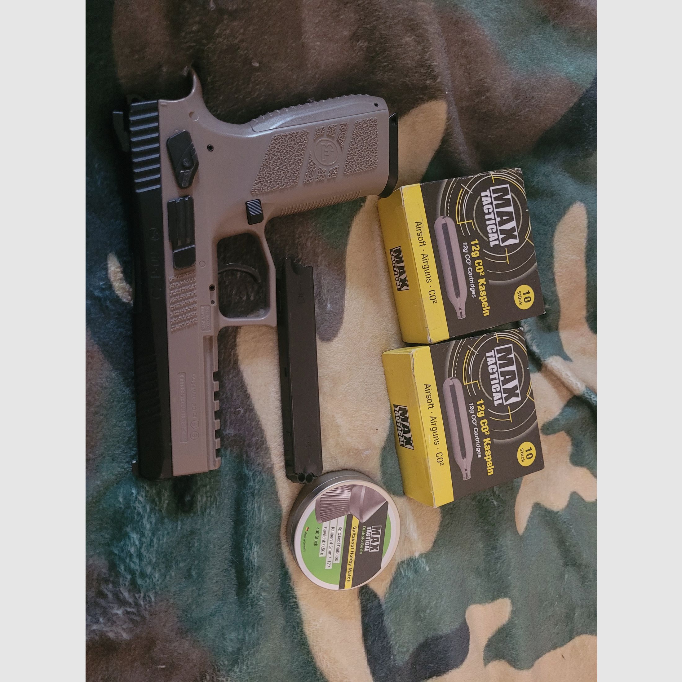 ASG CZ P-09 pistola de aire comprimido set completo (para manitas), imagen 1 de 6