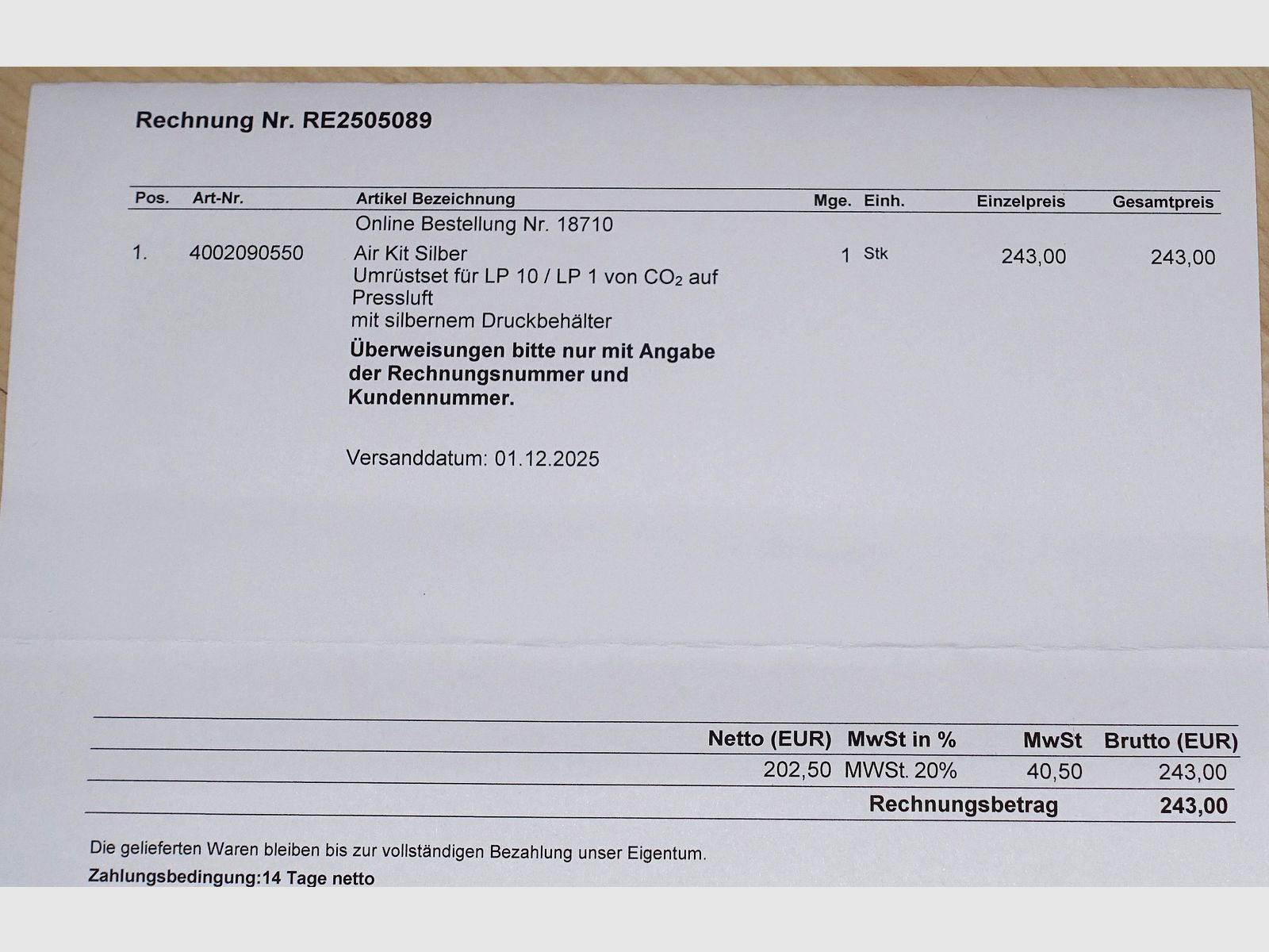 TOP Steyr LP pistola da match ad aria compressa con nuova impugnatura + nuova cartuccia + accessori