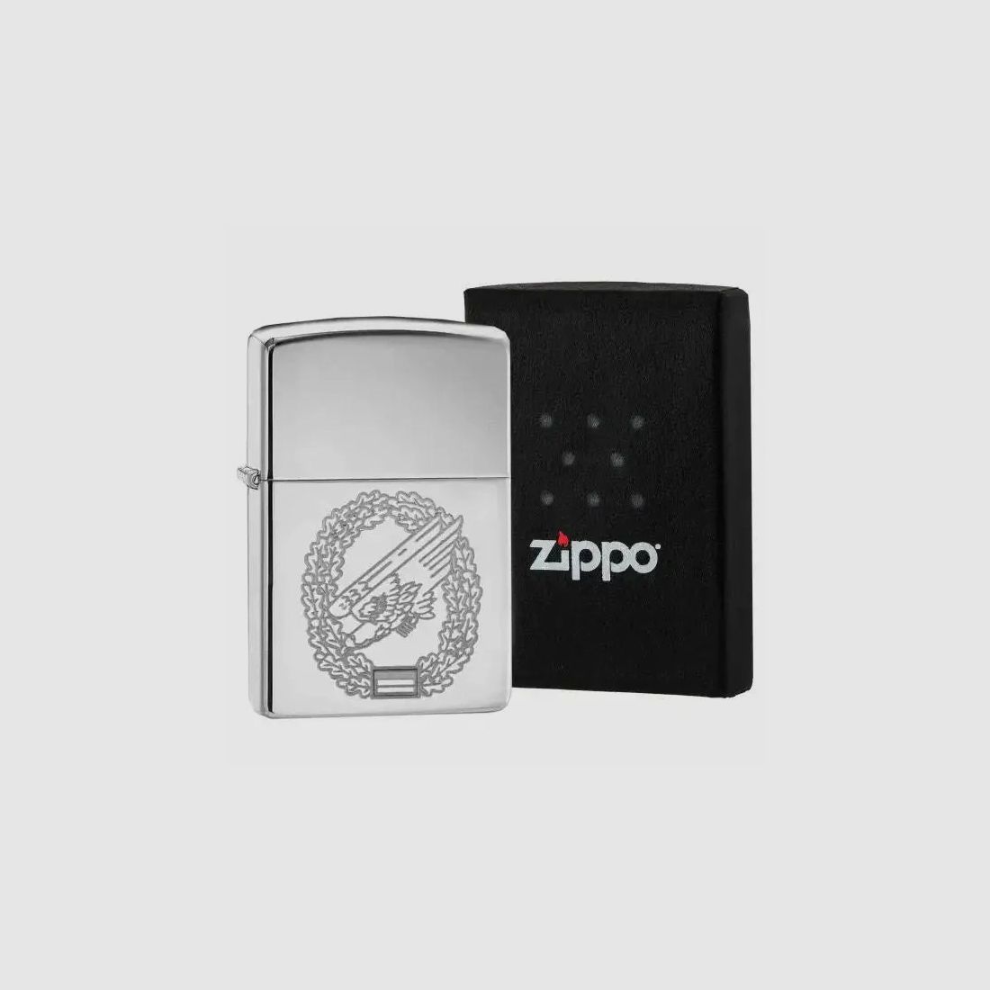 Zippo Zippo zapalniczka - Srebrna / Wojska Pancerne