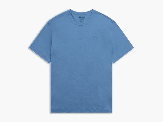 Bergans Logo Merino Tee Men Elemental Blue XL