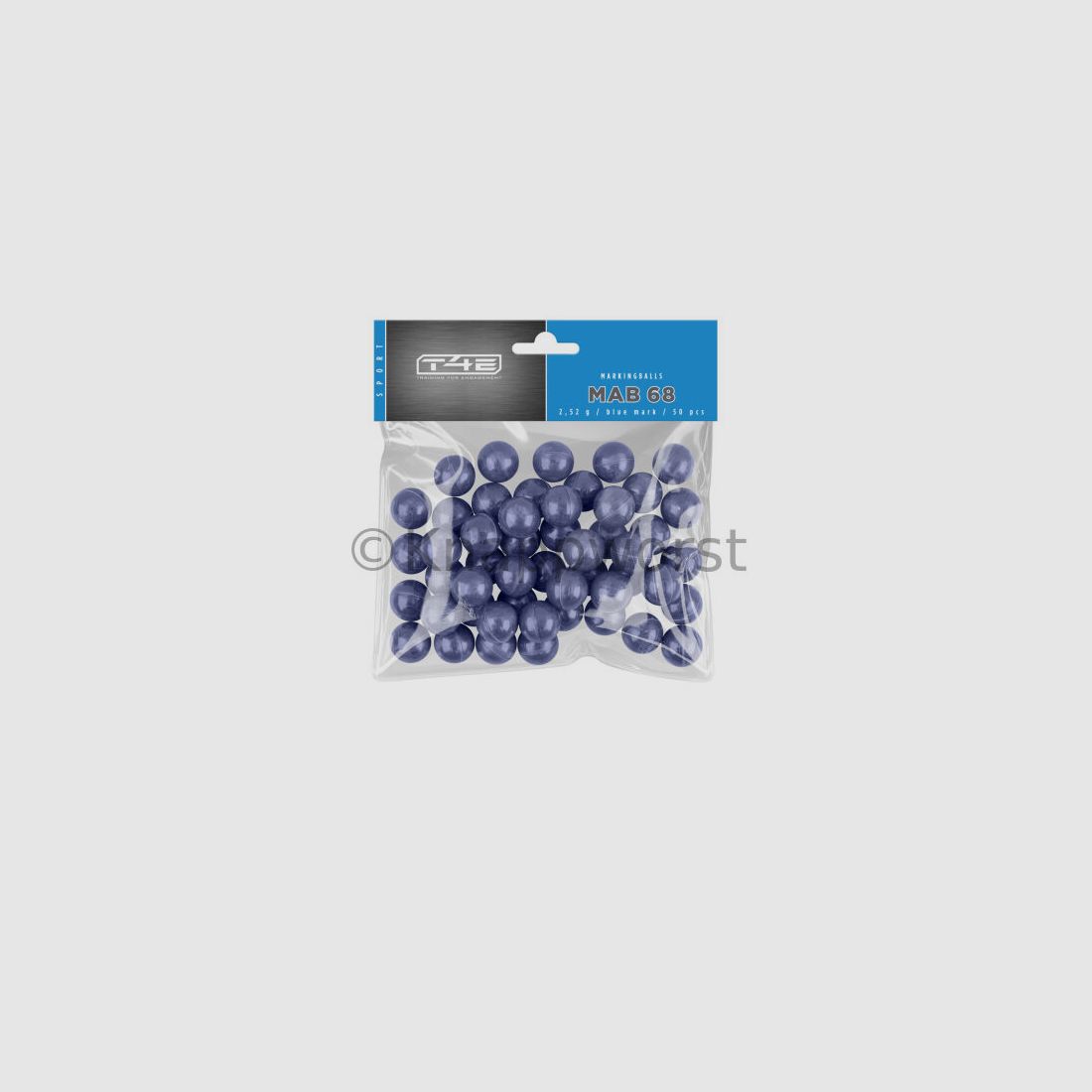 Umarex T4E Sport Farbmakierungskugeln 50Stück, blau