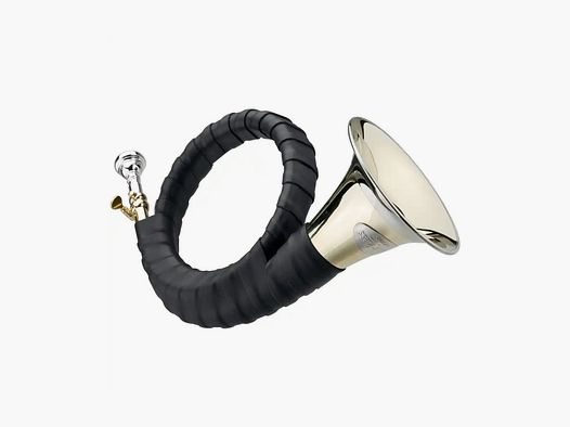 DOTZAUER Fürst-Pless-Horn mit echt Lederumwicklung & Stimmzug