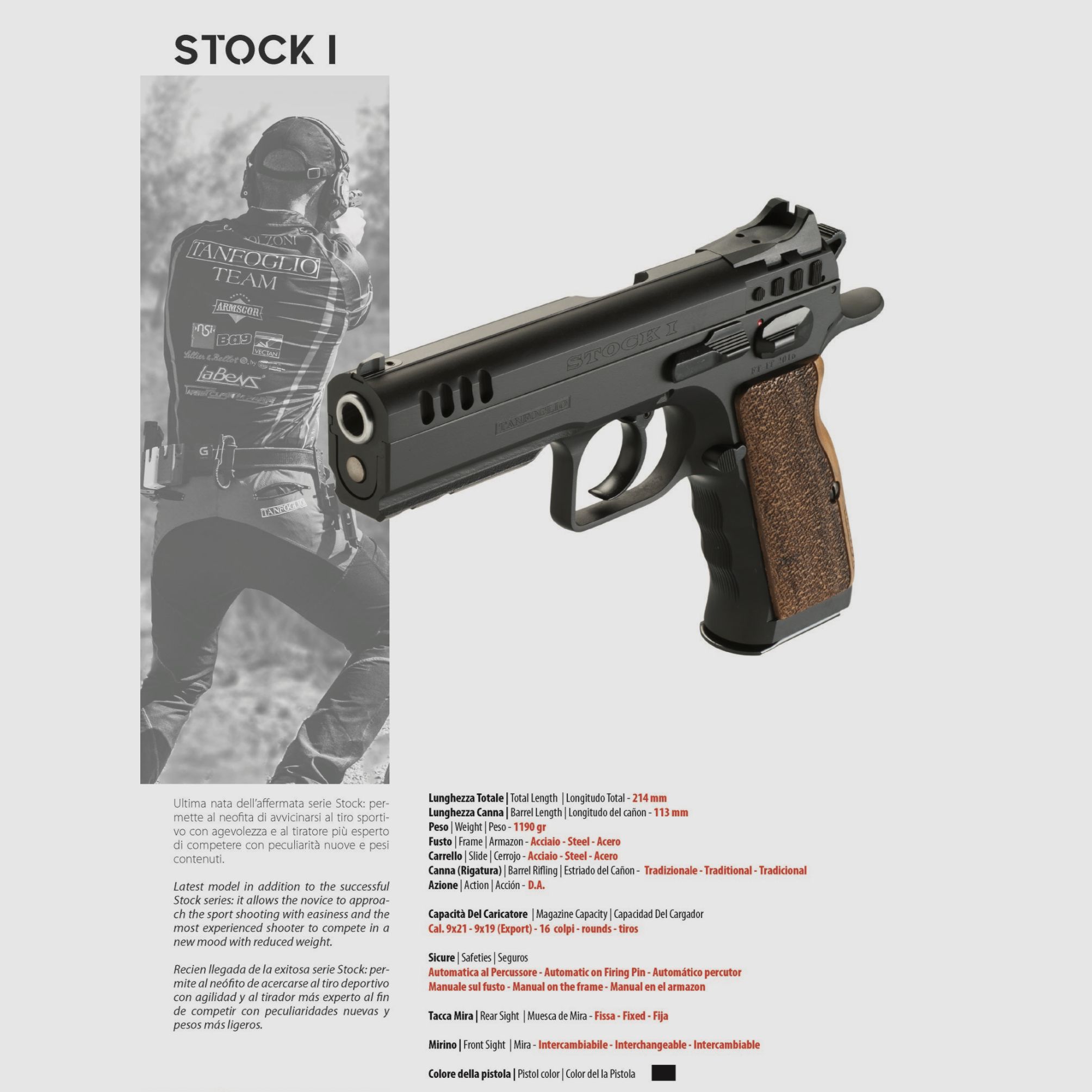 TANFOGLIO / PISTOOL / ALLE MODELLEN, afbeelding 5 van 29