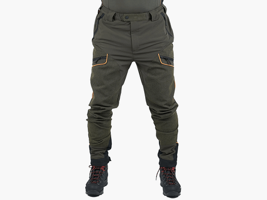 PANTALONE – MASSERIA – 19 Olive / Orange Fluo