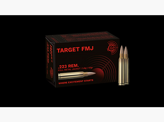 GECO .223 Rem. TARGET FMJ 3,6g / 55gr. 50 Patronen