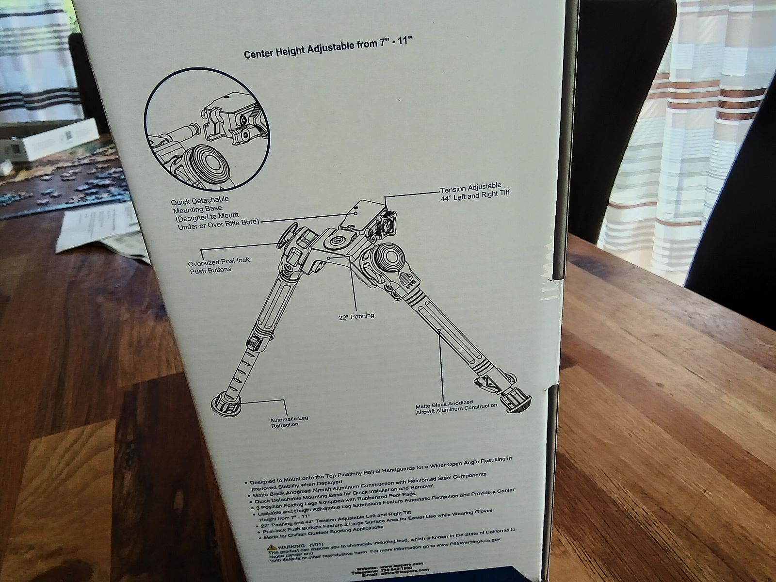 UTG Over Bore Bipod Zweibein, ähnlich Fortmeier,wie Neu!