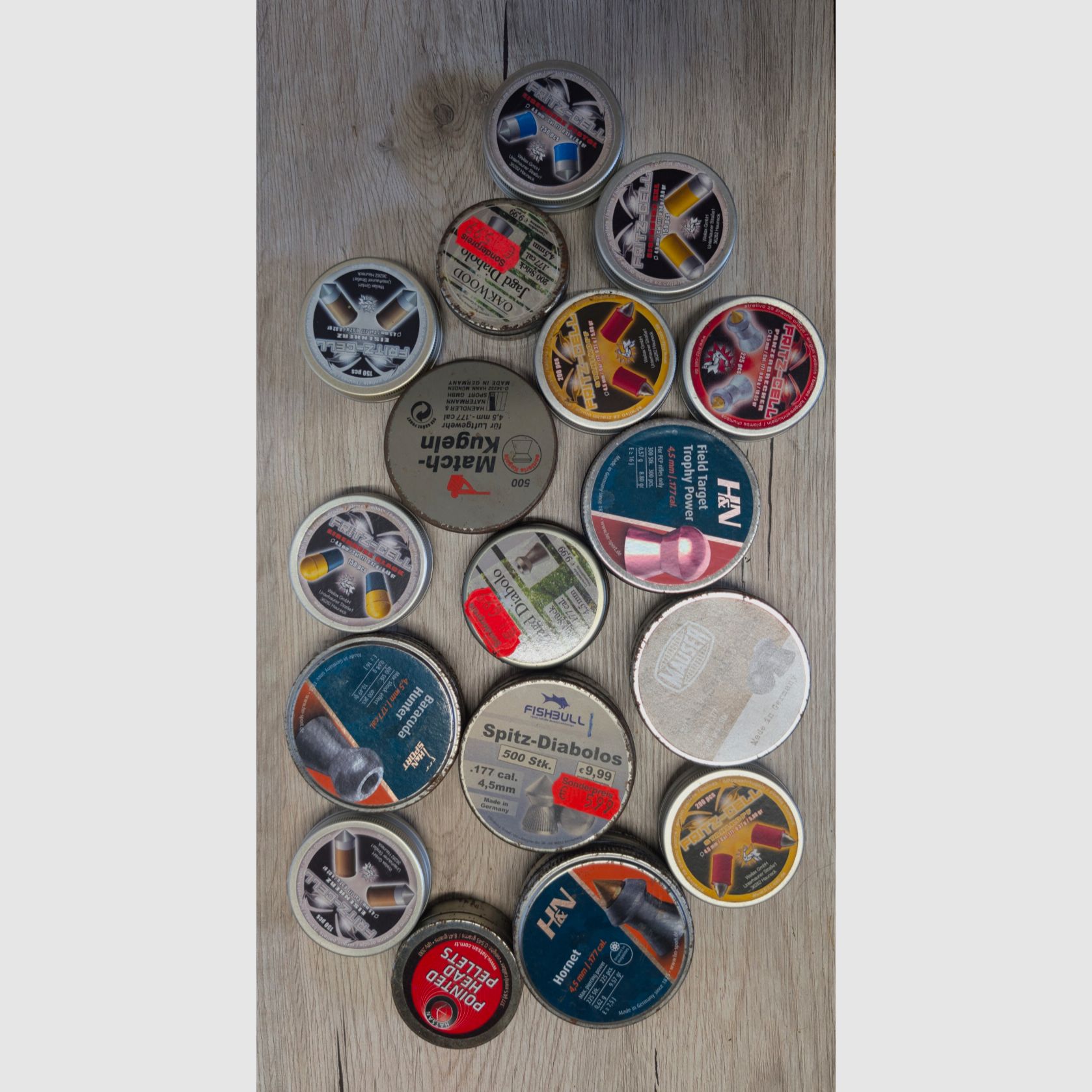 Lot de munitions pour carabine à air comprimé 4,5mm - Plusieurs types !