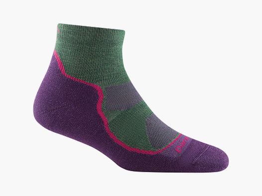 Darn Tough Light hiker 1/4 Lightweight Dames Moss