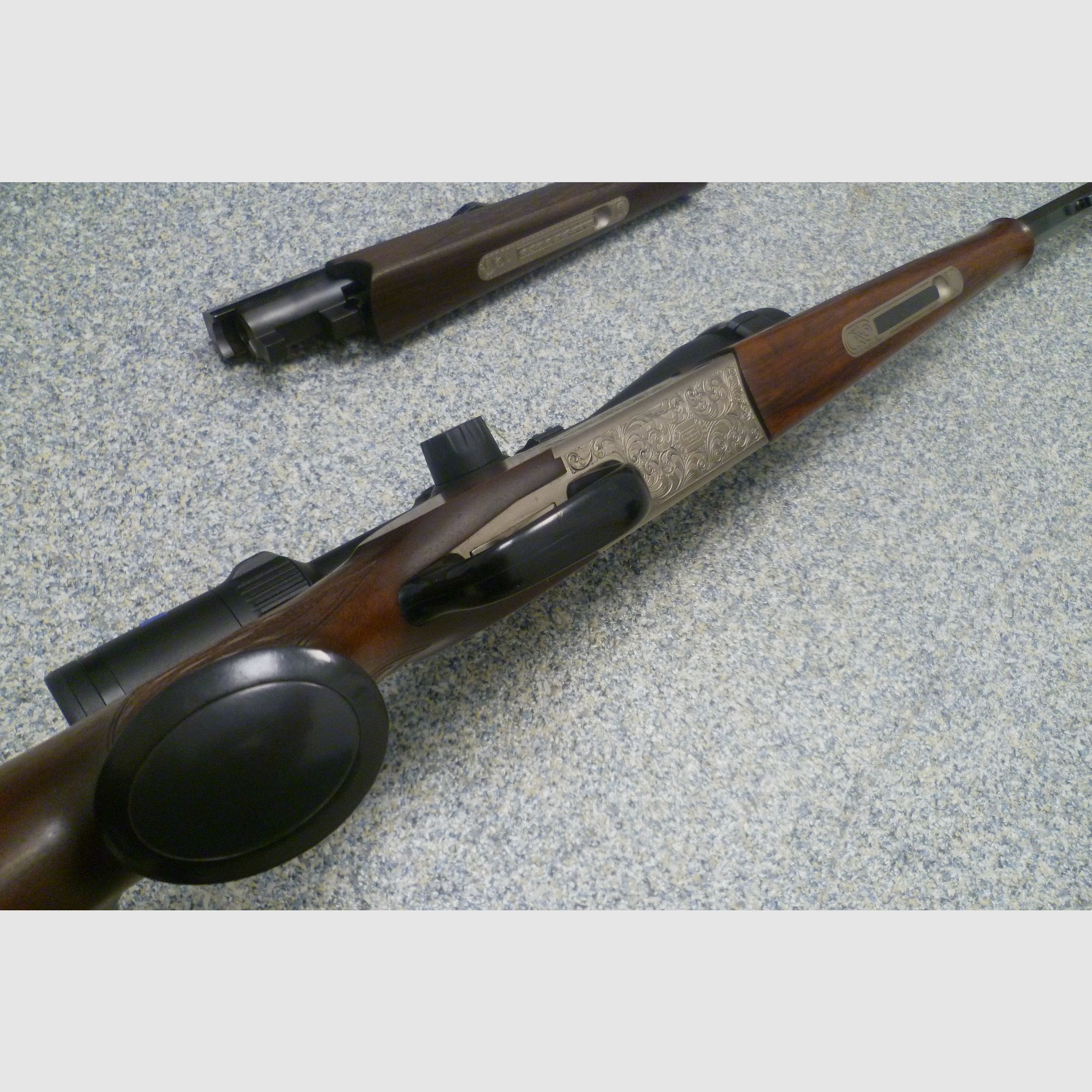 Blaser Kipplaufbüchse K770 5,6x50R Magnum mit Austauschlauf K77 8x68S