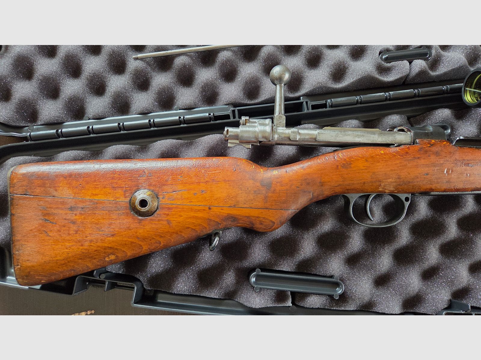 Mauser G98*Kal. 8x57 IS*Telescopisch vizier*Totale lengte 1250 mm*Loop 740 mm