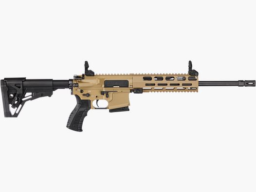 Haenel CR 223 M-LOK osłona rękojeści długość lufy 368 mm | spust meczowy | krótka osłona rękojeści | kolor piaskowy | niezatwierdzony do sportu, kal. .223 Rem.