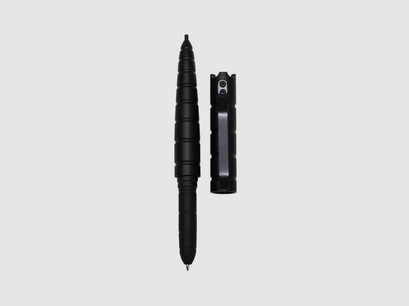 Kugelschreiber, "Tactical", schwarz, 14 cm