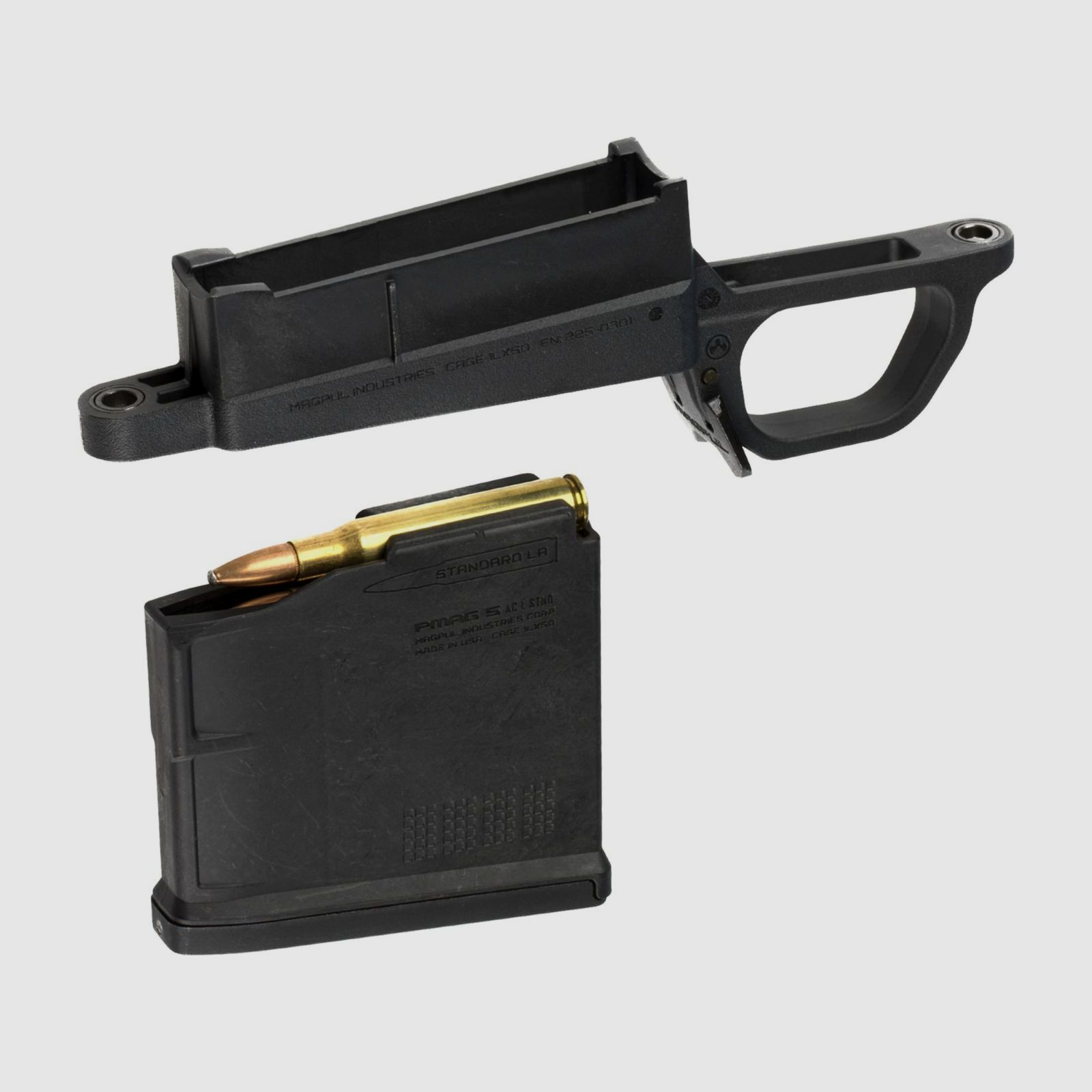 Magpul Bolt Action Magazin Well / Umbausatz 5 Schuss f. Hunter 700 LA .30-06 Sprg. - Standard Black