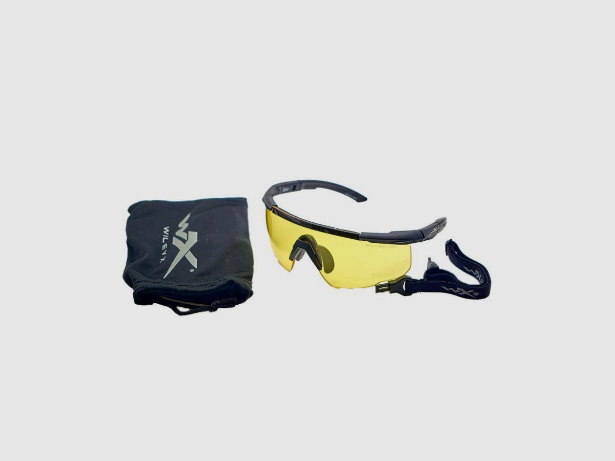 Wiley X 300 SABER ADV. Gelb Matt Schwarz Rahmen mit Tasche Brille, Bild 3 von 3