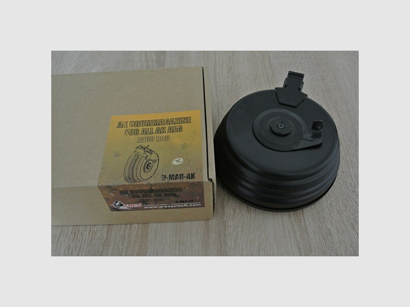Ares Ak 2500rds Magazin 6mm Airsoft softai Drum Mag