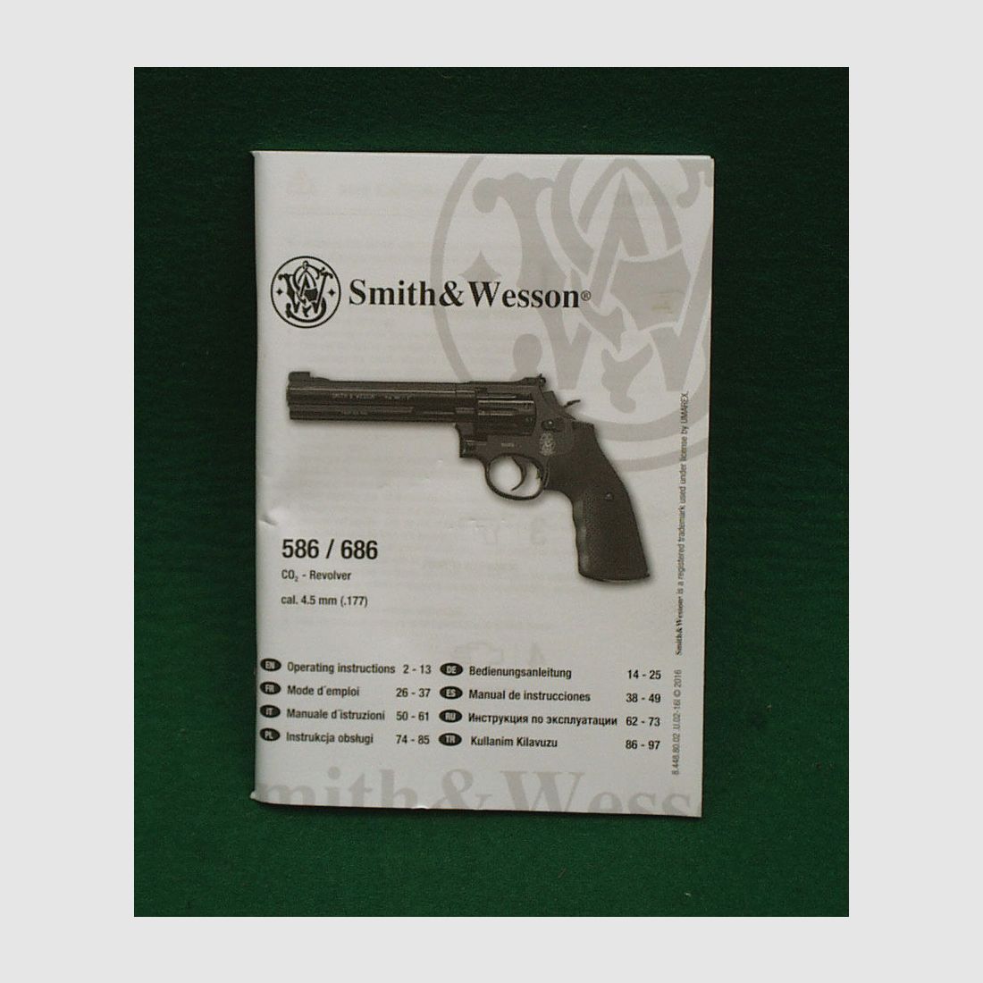 Umarex	 Smith&Wesson 686-6" Co2 Revolver, Gold Finish