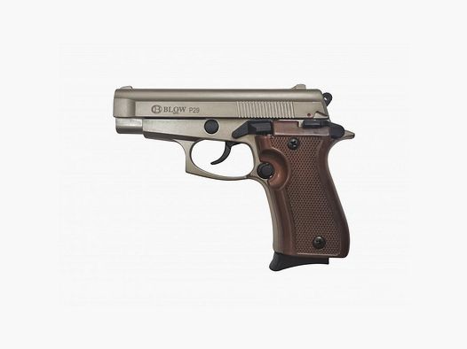 BLOW P29 Satin 9mm P.A.K. pistolet strzelający w stylu klasycznej broni służbowej