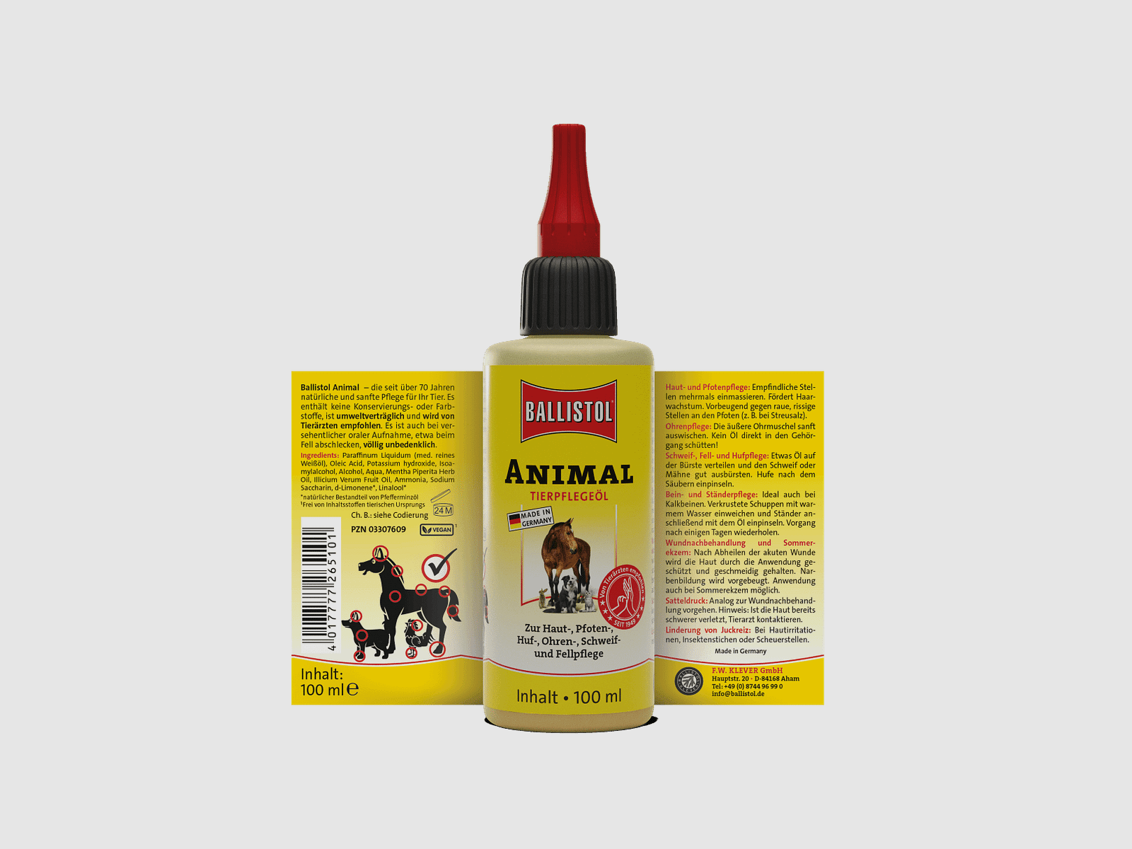 BALLISTOL ANIMAL Olej płyn 100 ml, zdjęcie 2 z 23