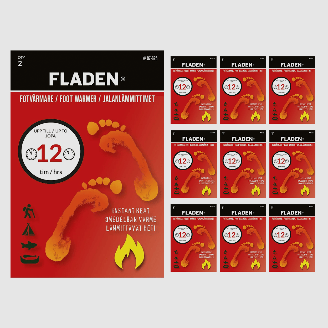 Fladen Fußwärmer, 10 Paar