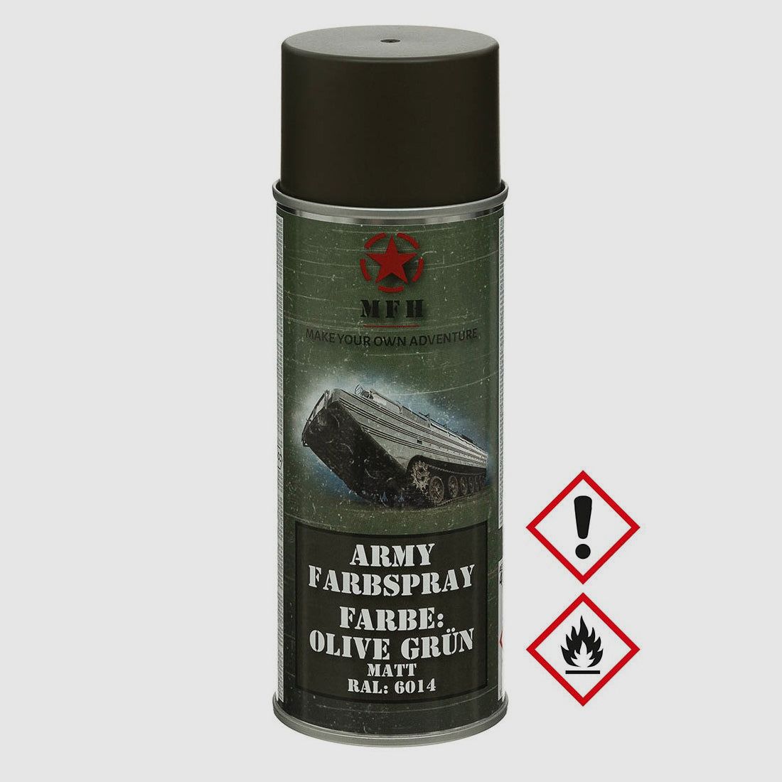 Army Farbspray, OLIV GRÜN, matt, 400 ml