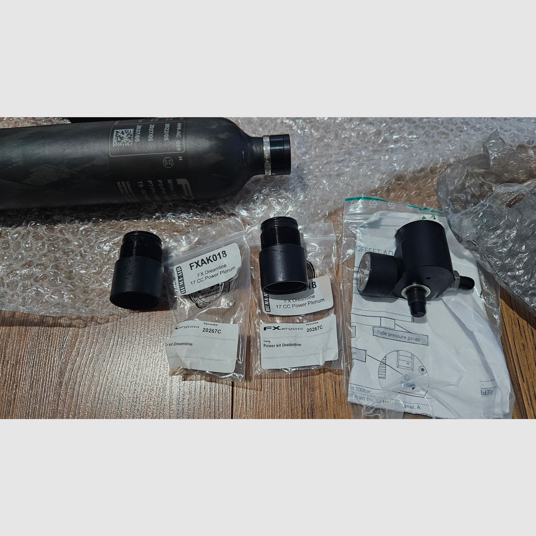 Holzschaft für FX Dreamline Bullpup mit Umbausatz auf Bottle