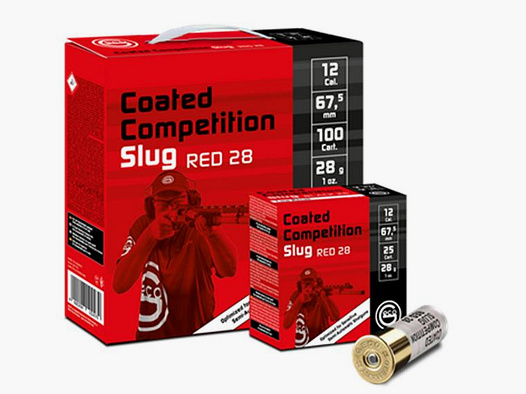 GECO Flintenlaufgeschosse 12/67,5 CompetSlug COATED 28g 100 Stk RED