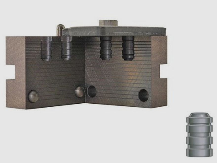 Stampo per fusione doppio RCBS .314 / 8 mm 98 gr / 6,4 g 32-098-WC proiettili wadcutter .314