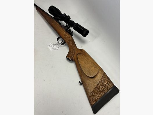 Mauser 98 Geller production, SM with 3-12x50 S&B Classic L44, fish skin coating