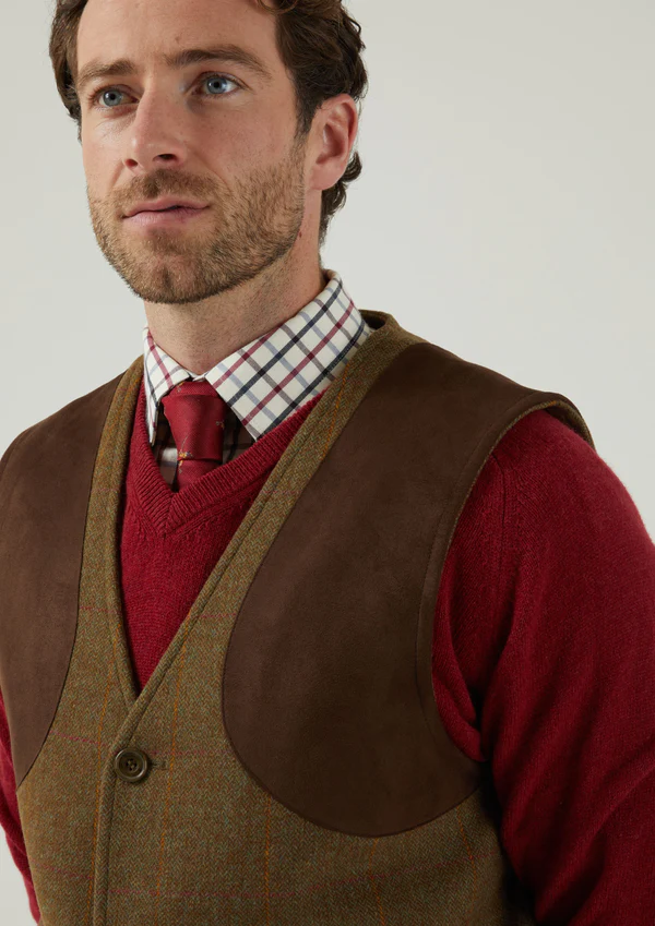 Alan Paine Combrook Hawthorne Tweed Skydevest, billede 3 af 4