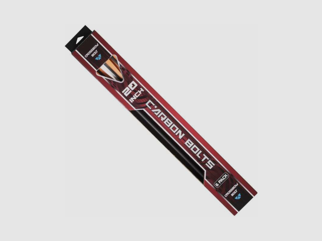 Carbon Ersatzpfeile Armbrust 20" 6-er Pack