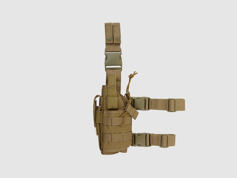 Holster tactique de cuisse à port 2 façons pour gaucher - CT